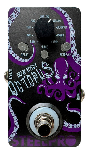 Pedal Para Guitarra Steelpro Octopus Delay Effect 9v