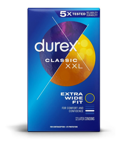 Durex Condn Xxl - Condones De Ltex Natural Ms Largos Y Ancho