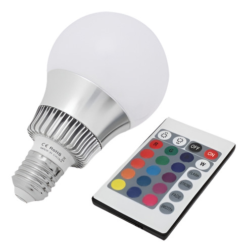 E27 10w Rgb Led Luz 16 Color Que Cambia La Lámpara Del Bulbo