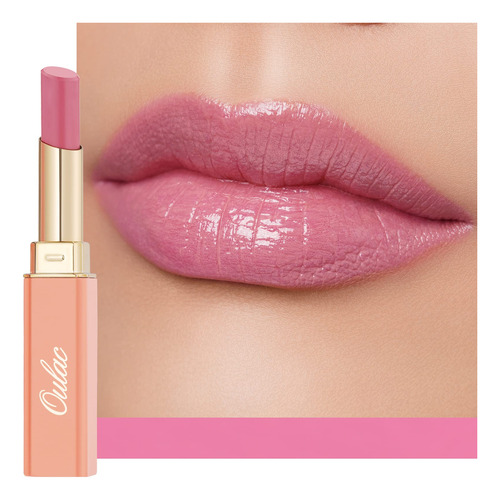 Oulac Lapiz Labial Rosa Malva, Balsamo Labial Hidratante Con