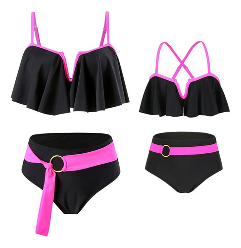 Traje De Baño Para Madre Hija, Conjunto De Bikini Para Mujer