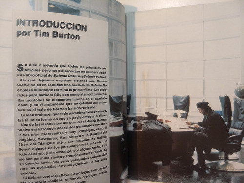 Libro Batman Vuelve Libro Oficial De La Pelicula Tim Burton (Usado)