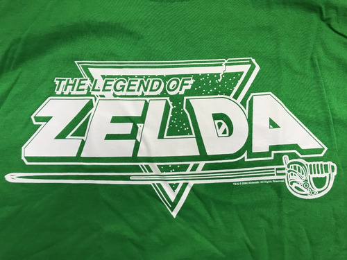 Playera Nintendo Verde The Legend Of Zelda Espada
