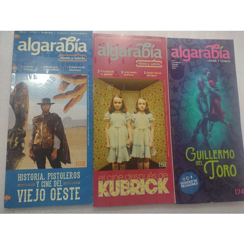 Pack Revista Algarabía- Cine Viejo Oeste, Kubric, G Del Toro