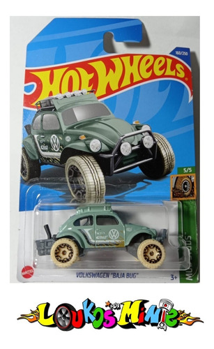 Hot Wheels Volkswagen Baja Bug Fusca Mud Studs 160/250