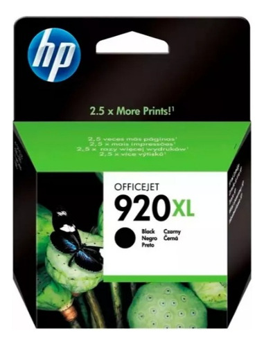 Cartridge Hp 920 Xl, Negro, Original, Sellado, 29 Ml, Durabi