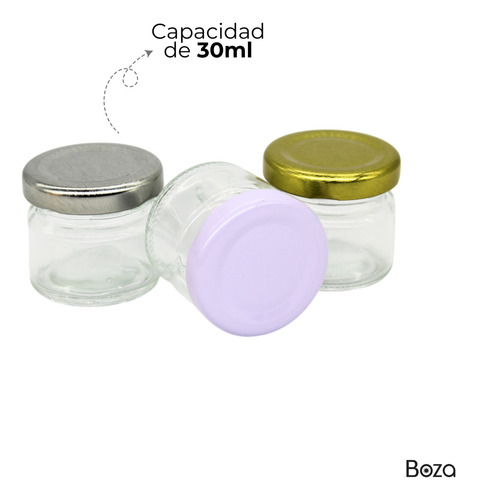 Frasco De Vidrio 1 Oz 30 Ml 50 Pz Recuerdos Boda Bautizo Etc Color Dorado