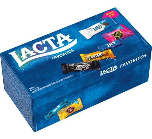 Caixa De Bombons Sortidos Favoritos Lacta De 250,6g Páscoa