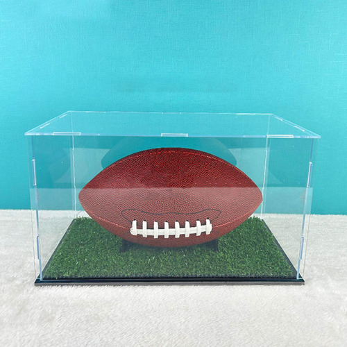 Suporte Acrílico Para Bola De Memorabilia, Com Grama