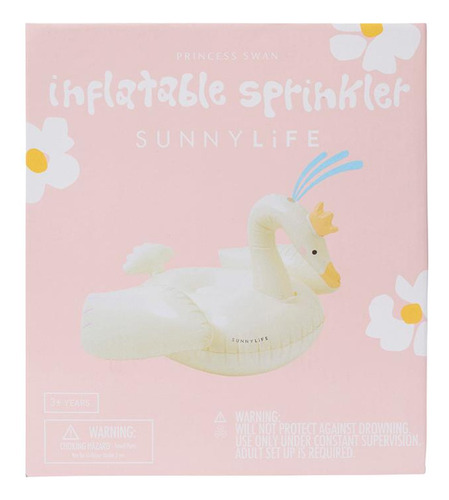 Inflable Juego Tira Agua Para Niños Princess Swan Sunnylife