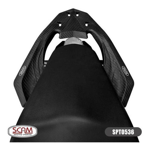 Imagem 9 de 10 de Suporte Baú Honda Cb Twister 250 Bagageiro Fiber Force Scam