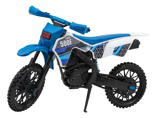 Motinha Mini Moto De Trilha Motocross 20 Cm Coloridos Azul - Ri Happy