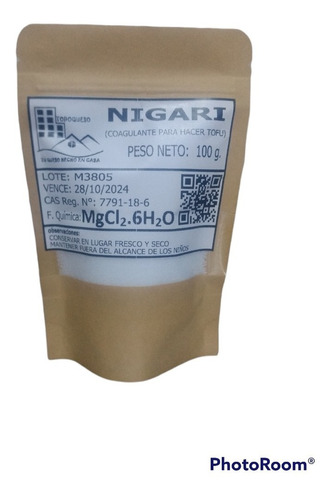 Nigari 100 G. (coagulante Para Hacer Tofu)