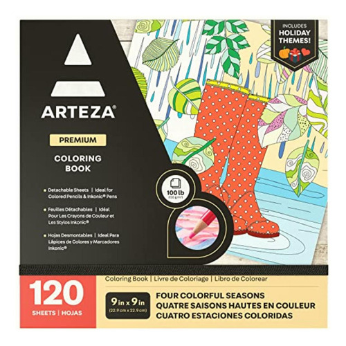 Arteza Libro De Colorear Para Adultos, 120 Hojas