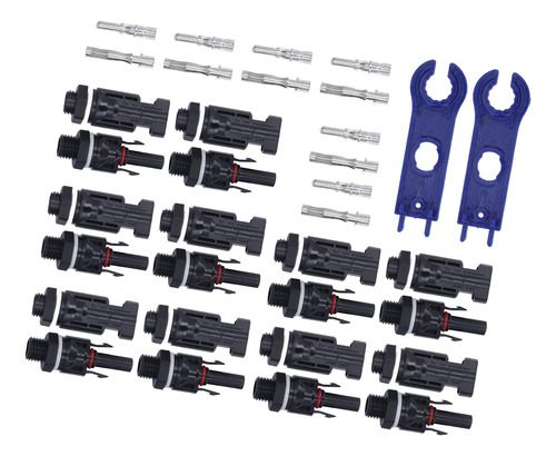 Conector De Panel Solar, 42 Piezas, Resistente Al Agua, Igní