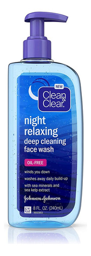 Clean & Clear Lavado Facial Relajante Nocturno De Limpieza .
