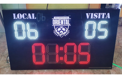 Imagen 8 de 9 de Tablero Electrónico Led Cancha Fútbol 5 Interior O Exterior