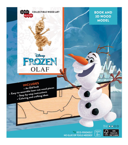 Disney Frozen: Olaf - Libro Y Modelo Para Armar 3d-madera