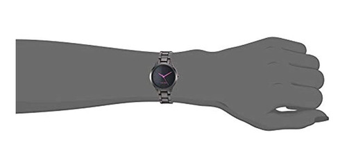 Reloj De Pulsera Para Mujer Nine West Gunmetal, Nw / 2435prg