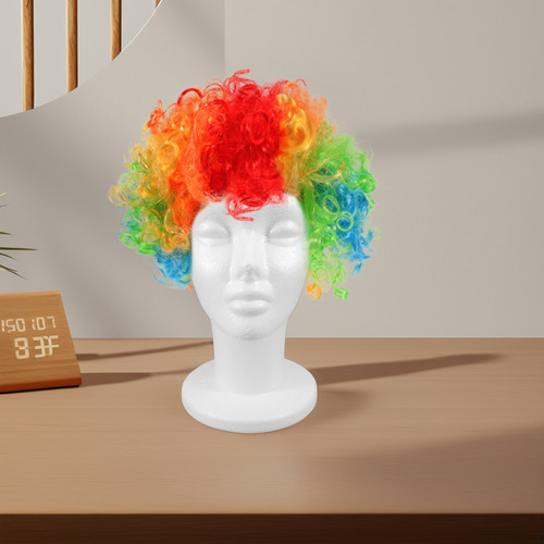 Cabeza De Maniquí De Espuma Realista Para Exhibición De Pelu