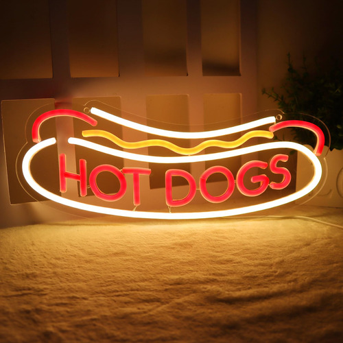 Balanar Hot Dogs - Letreros De Neon Para Decoracion De Pared