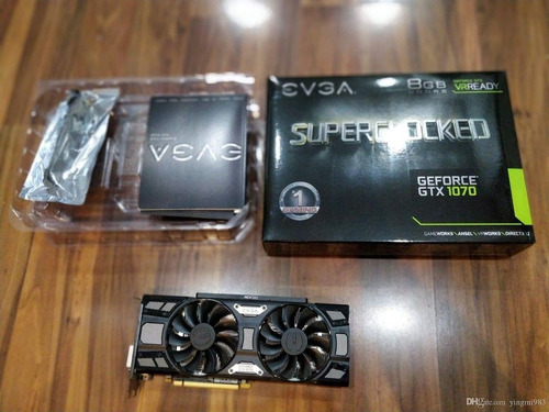 Placa De Video Gtx 1070 Evga 8gb