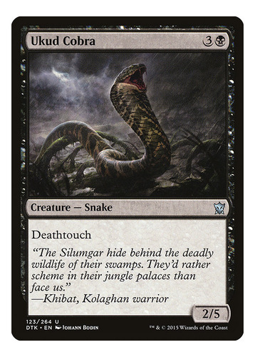 Carta Magic Ukud Cobra Dragons Of Tarkir Mtg