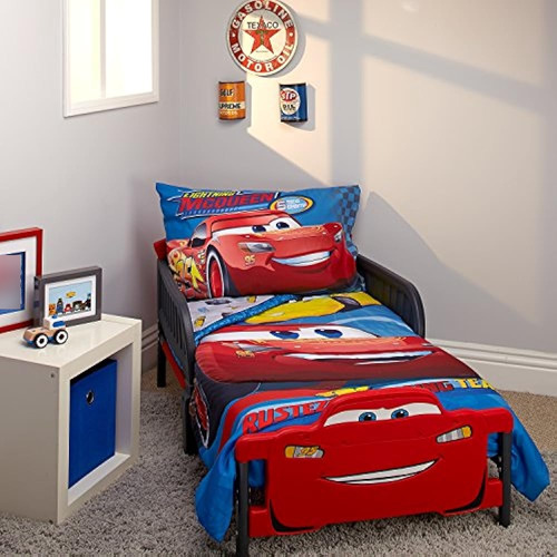 Disney Cars Rusteze Racing Team - Juego De Ropa De Cama Para