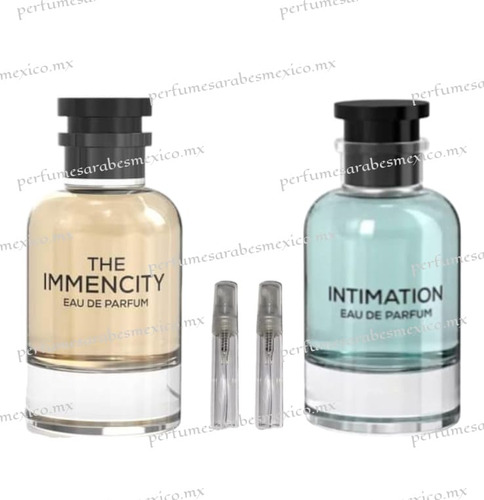 2 Muestras De 10ml  C/u ( 1 Intimation+ 1 The Immencity