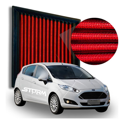 Filtro De Ar Esportivo Ford New Fiesta Motor 1.6 2013 A 2020