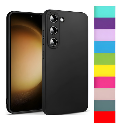 Capa Capinha Para Galaxy S23 Silicone Aveludado Com Proteção