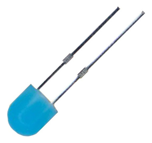 1000 X Led 360 5mm Straw Hat 4.8mm Ultra Brillante Azul