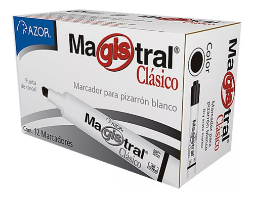 Marcador Magistral Clasico 301.83401 Negro 1 Caja C/12 Pzas