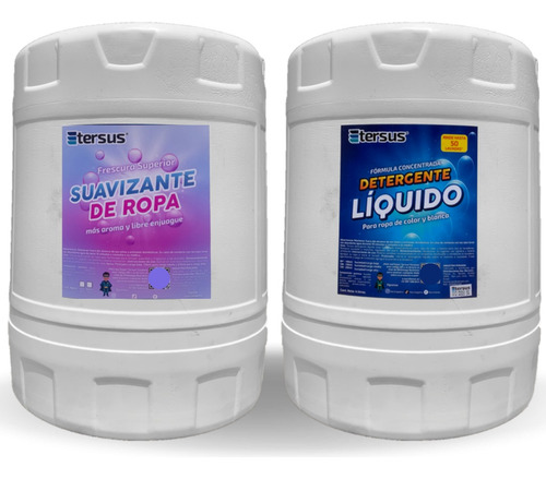 Pack Detergente Líquido 20 Lt + Suavizante De Ropa 20 Lt