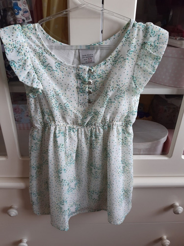 Zara Girls Vestido Talle 4-5 Años Gasa Excelente Estado