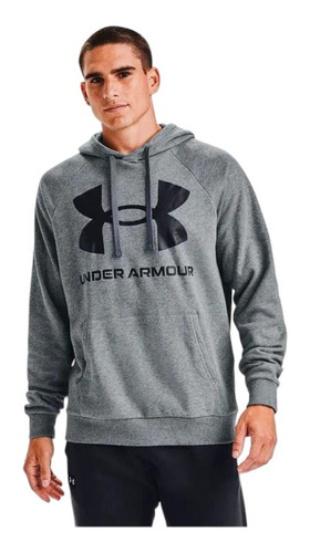 Polerón Deportivo Hombre Under Armour Rival Fleece Gris