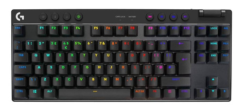 Teclado Gamer Logitech Pro X Tkl Lightspeed Us Negro