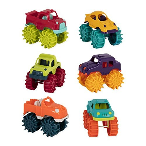 Battat Mini Monster Trucks (conjunto De 6 Diferentes Vehícu