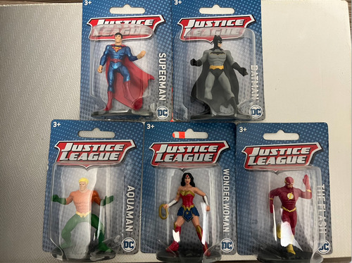Set Colección Justice League Batman Superman Flash Ww Aqua