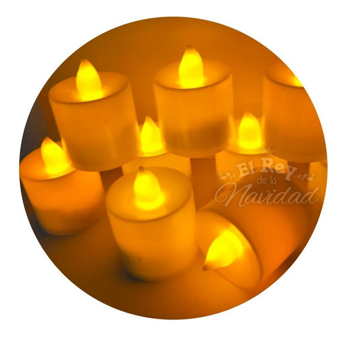 Promo 24 Velas Led Luz Calida Cumpleaños Fiestas Eventos