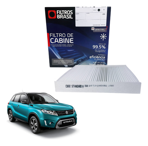 Filtro Cabine Ar Condicionado Suzuki Vitara 2017 Em Diante