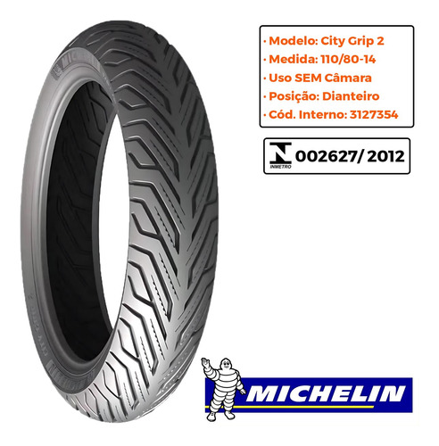 Par Pneu Pcx 160 110-80-14 + 130-70-13 City Grip 2 Michelin
