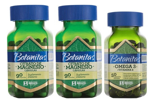 2 Citrato De Magnesio + Omega 3 - Unidad a $5163