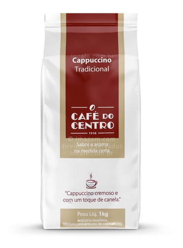 Cappuccino Solúvel Tradicional Café Do Centro - 1kg