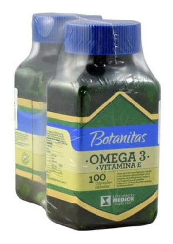 Omega 3 + Vitamina E X 200 Caps - Unidad a $525