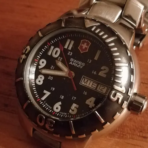 comprar Reloj Diver Swiss Army Victorinox (330 Feet) Swiss Coleccion Acero Inoxidable Pavonado Negro Negro