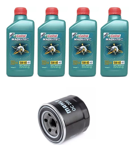 Kit Troca Óleo Castrol 5w40 Hyundai Coupe 2.0 16v 1996/2001