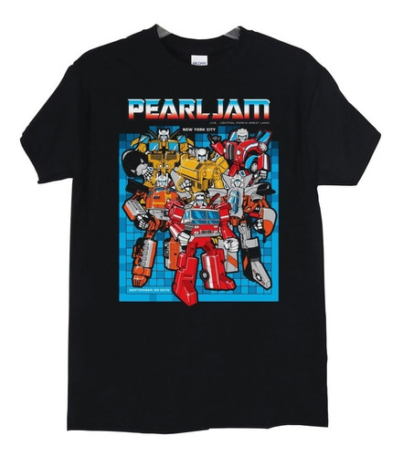 Polera Pearl Jam Robots New York City Rock Abominatron