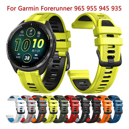 Para Garmin Forerunner 965 955 945 935 Correa De Silicona Or