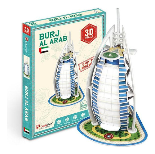 Burj Al Arab Miniatura Puzzle 3d - Cubicfun